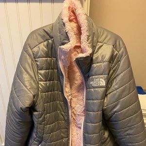 North Face Reversible Jacket Girls Large
